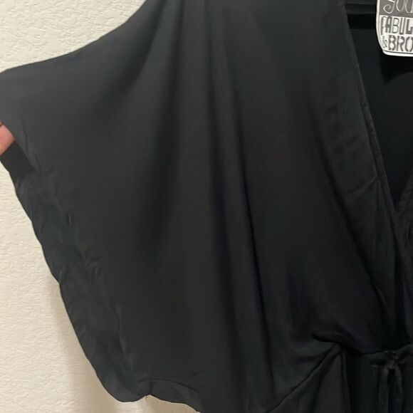 YOUNG FABULOUS & BROKE Classic Black Romper, Size XS - Picture 6 of 10